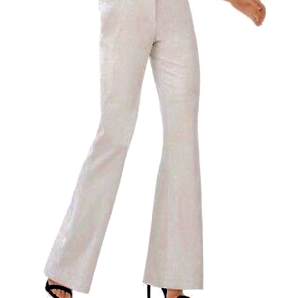 BCBG Max Azaria faux suede flare size 6 TALC